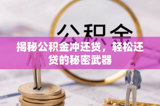 武定揭秘公积金冲还贷，轻松还贷的秘密武器