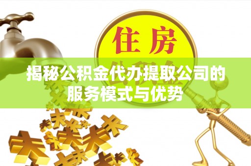 武定揭秘公积金代办提取公司的服务模式与优势