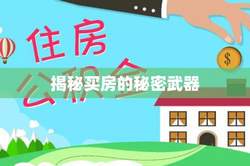 武定揭秘买房的秘密武器