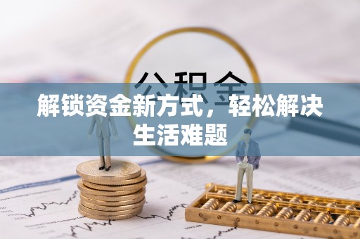 武定解锁资金新方式，轻松解决生活难题
