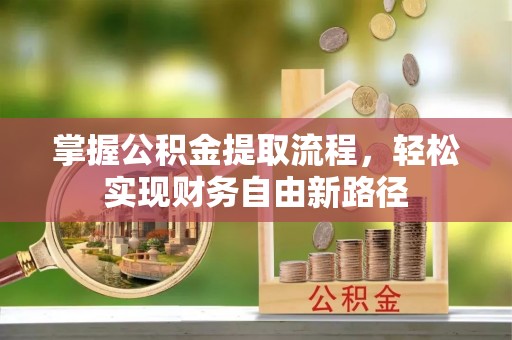 武定掌握公积金提取流程，轻松实现财务自由新路径