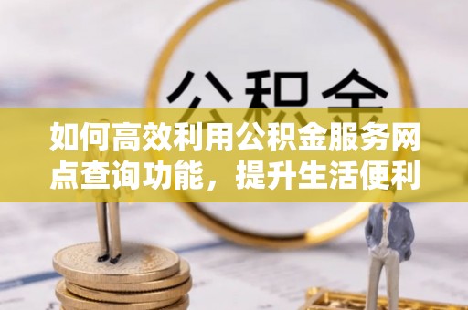 武定如何高效利用公积金服务网点查询功能，提升生活便利性