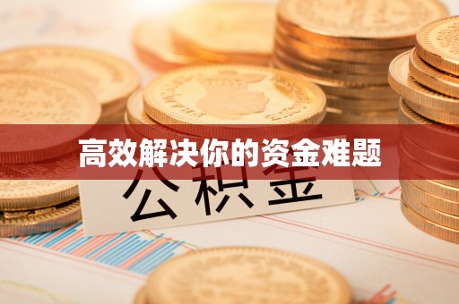 武定高效解决你的资金难题