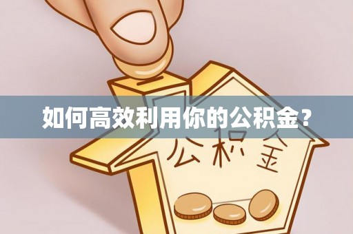 武定如何高效利用你的公积金？